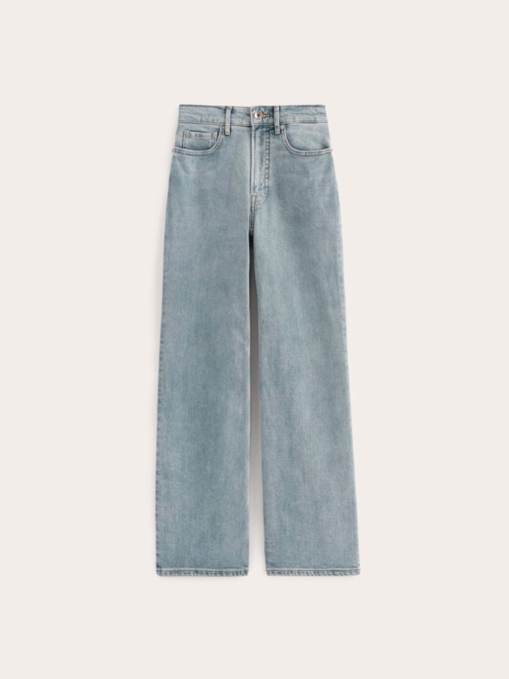 Everlane Cotton Light Blue Wide-Leg Jeans
